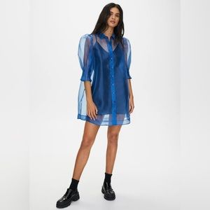 NWT - Little Moon sheer blue dress from Aritzia - size 2